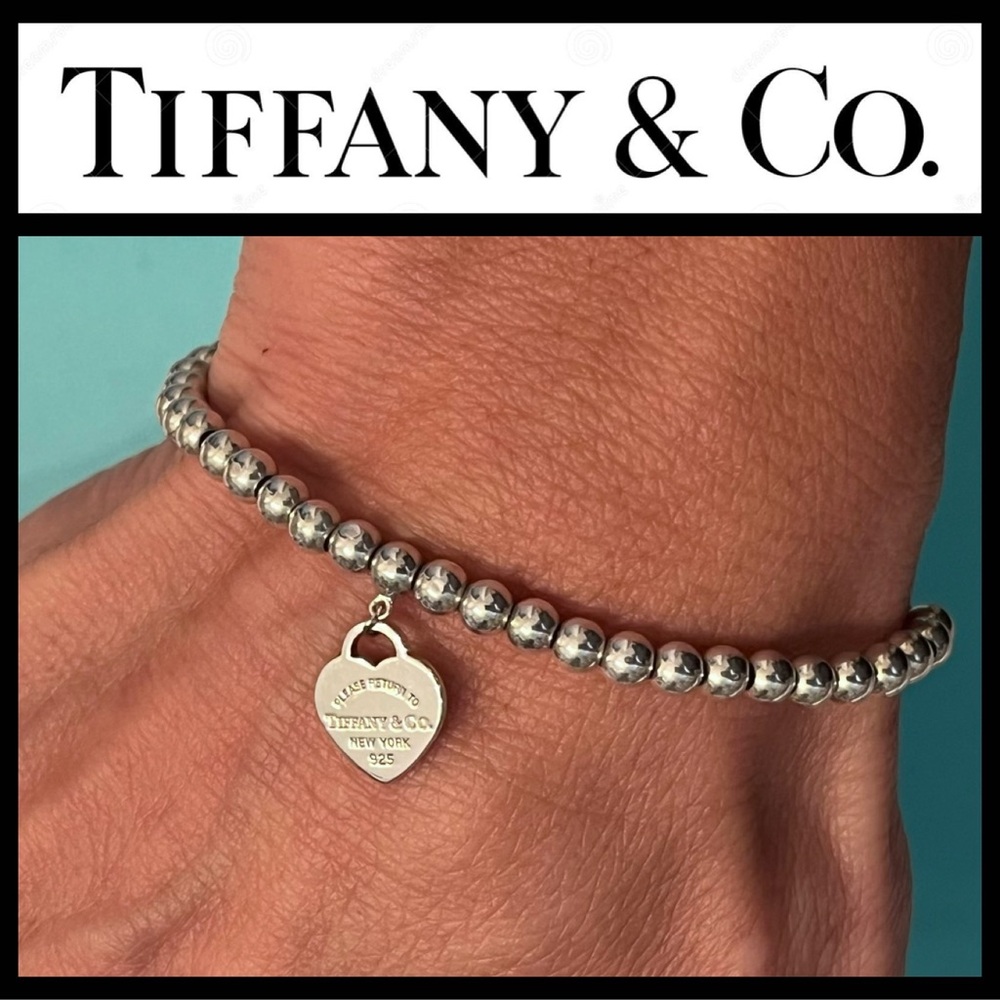 ✨✨✨✨SOLD✨✨✨ Return to Tiffany® Heart Tag Bead Bracelet in Silver